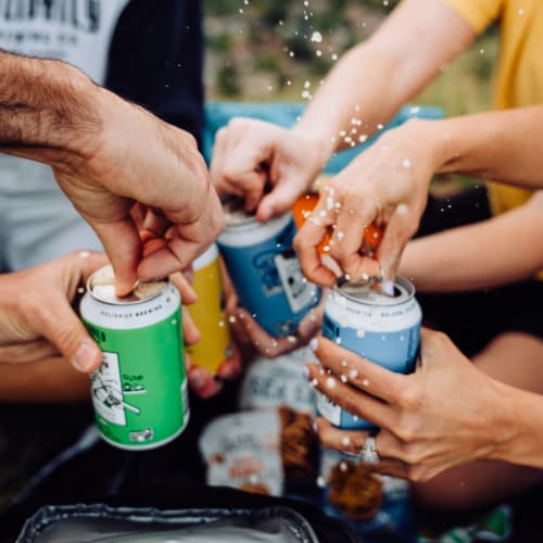 Holidaily Fat Randy's IPA Gluten Free Craft Beer Perspective: right