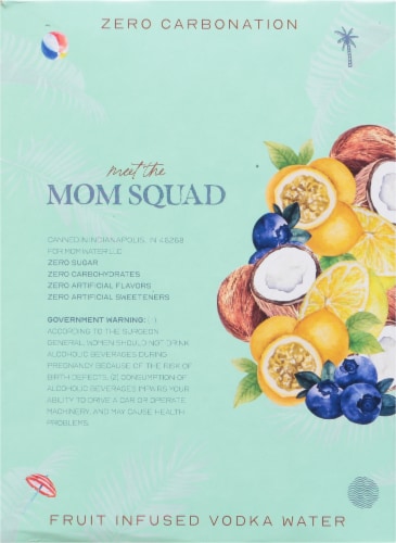 Mom Squad Fruit Infused Vodka Water Ready to Drink Cocktail Variety Pack Perspective: right