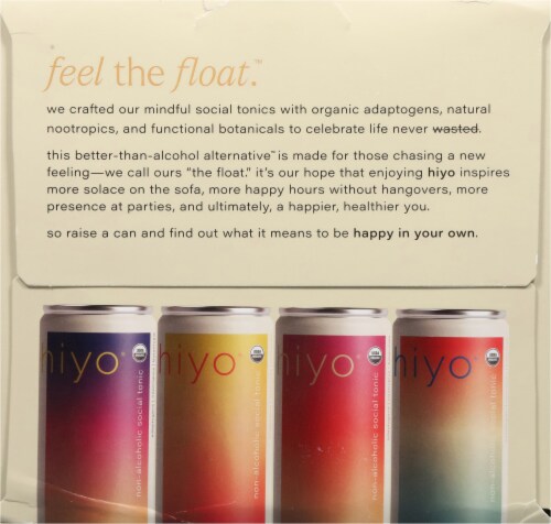 Hiyo® Non-Alcoholic Social Tonic Variety Pack Perspective: right