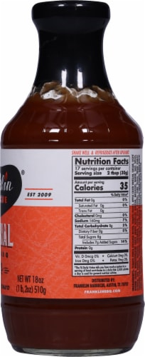 Franklin Barbecue® Original Texas BBQ Sauce Perspective: right