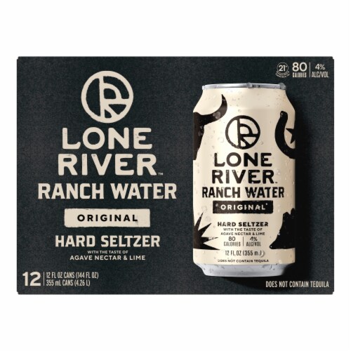 Lone River Ranch Water Original Hard Seltzer Perspective: right