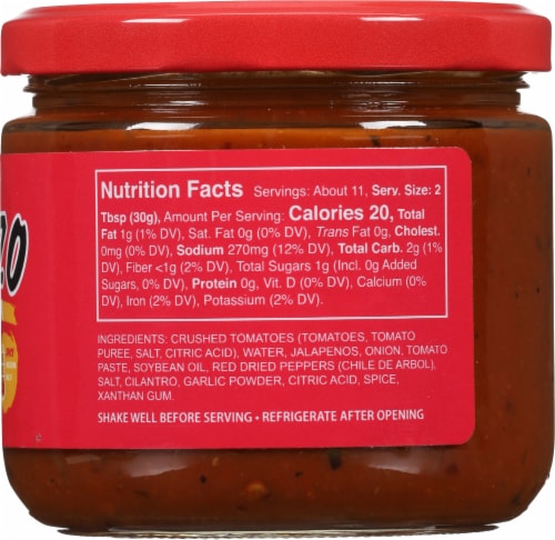 El Torazo Spicy Salsa Perspective: right