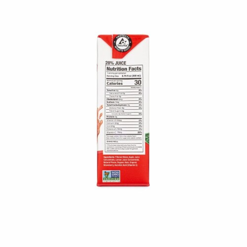 Blended Naturals™ Peachy Strawberry Kids Juice Boxes Perspective: right