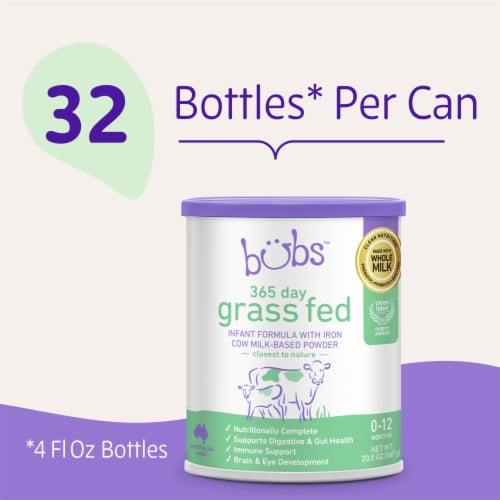 Bubs 365 Day Grass Fed Infant Formula 0-12 Months Perspective: right