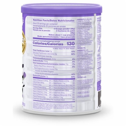Aussie Bubs™ Grass Fed Nutritional Milk-Based Toddler Formula Perspective: right