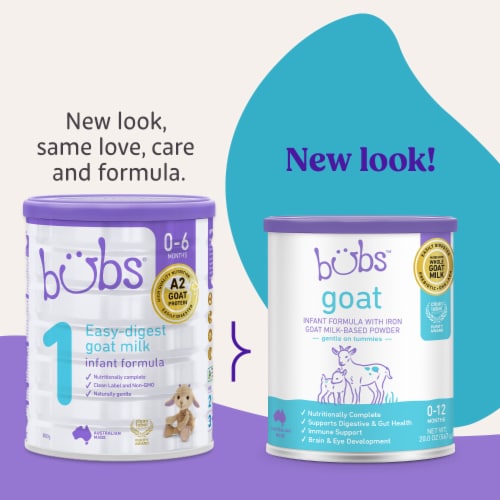 Bubs Goat Milk Infant Formula 0-12 Months, 20 oz - Foods Co. Bubs Goat Milk Infant Formula 0-12 Months, 20 oz - Foods Co.
