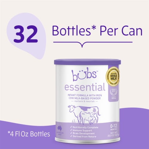 Bubs Essential Infant Formula 0-12 Months Perspective: right