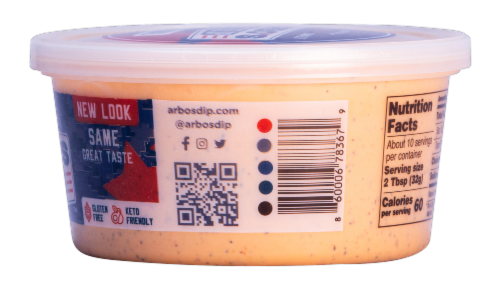 Arbo's Original Cheese Dip™ 12 oz Perspective: right
