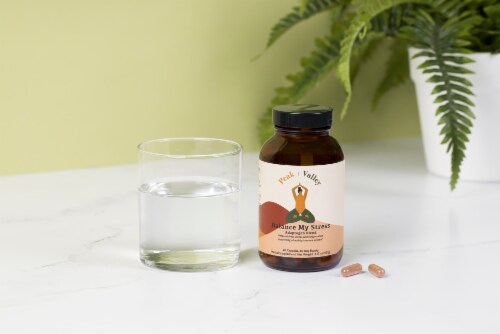 Peak and Valley Balance My Stress Adaptogen Blend Capsules Perspective: right