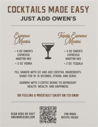 Owen's Nitro Infused Dairy Free Espresso Mixers Perspective: right
