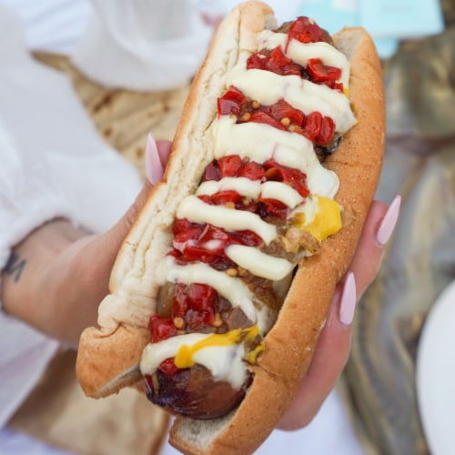 Hero Bread™ 0g Net Carb Hot Dog Buns Delicious Keto Friendly Hot Dog Buns Perspective: right