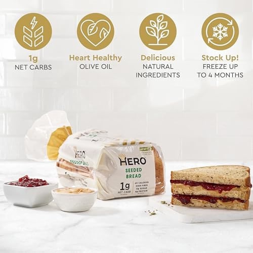 Hero™ Seeded Sliced Bread Perspective: right
