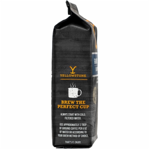 Yellowstone™ Ranch House Dark Roast Ground Coffee Perspective: right