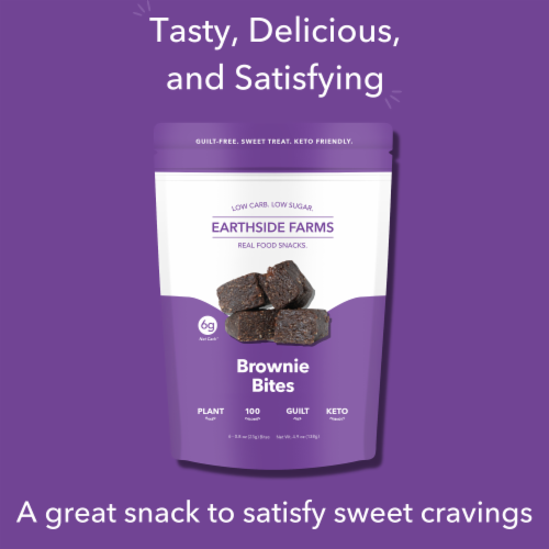 Earthside Farms Fudge Brownie Bites Perspective: right