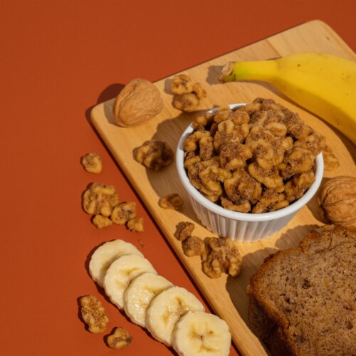 Earthside Farms Banana Bread Walnuts Candied Nuts Multipack Perspective: right