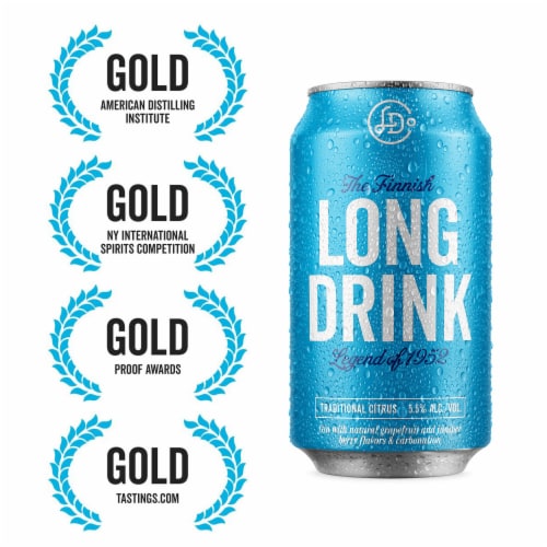 The Long Drink Company Traditional Cocktail Can Perspective: right