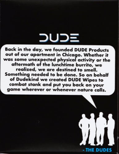DUDE Wipes® Flushable Wipe Travel Packets Perspective: right