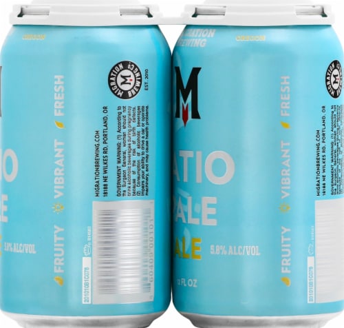 Migration Brewing Patio Pale Ale Perspective: right
