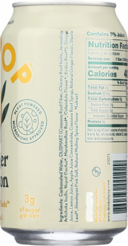 Olipop® Ginger Lemon Sparkling Tonic Perspective: right