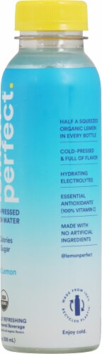 Lemon Perfect® Organic Just Lemon Cold-pressed Bottled Water Perspective: right