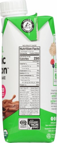 Orgain Organic Nutrition Creamy Chocolate Fudge Shake Perspective: right