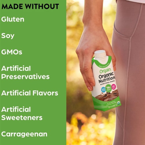 Orgain® Organic Creamy Chocolate Fudge Nutritional Shake Perspective: right