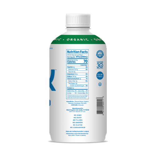 Malk™ Unsweetened Pure Almond Milk Perspective: right