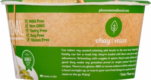Pho’nomenal® Vietnamese Veggie Noodle Soup Perspective: right