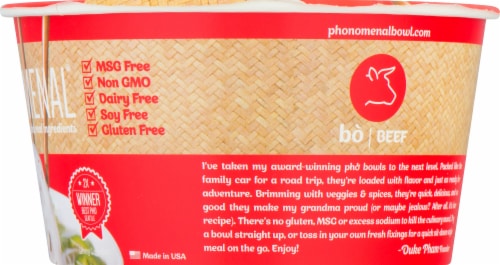 Pho’nomenal® Vietnamese Beef Noodle Soup Perspective: right