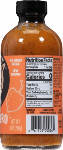 Tia Lupita® Habanero Sauce Perspective: right