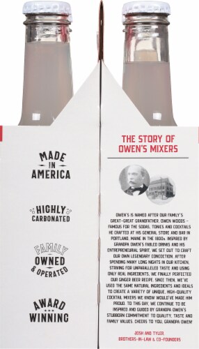 Owens Ginger Beer & Lime Non-Alcoholic Craft Mixers Perspective: right