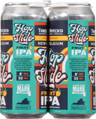 Three Notch'd Hop Slide Fruit IPA Perspective: right