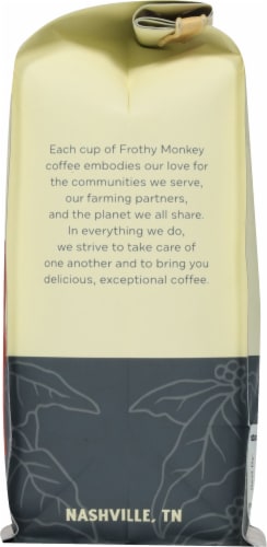 Frothy Monkey Roasting Co 12 South Medium Roast Whole Bean Coffee Perspective: right