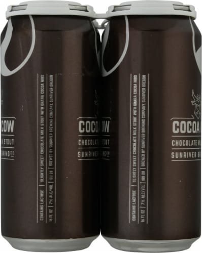 Sunriver Brewing Co. Cocoa Cow Chocolate Milk Stout Perspective: right