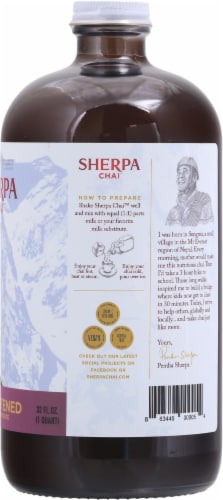 Sherpa Chai Unsweetened Chai Tea Concentrate Perspective: right
