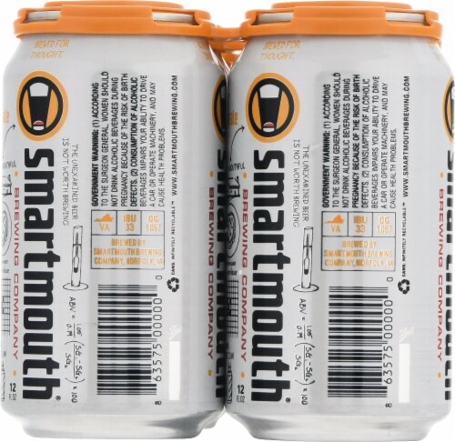 Smartmouth Brewing Company Alter Ego Saison Farmhouse Ale Perspective: right