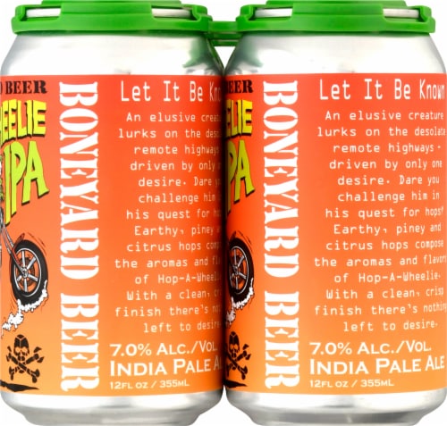 Boneyard Beer Hop-A-Wheelie IPA Perspective: right