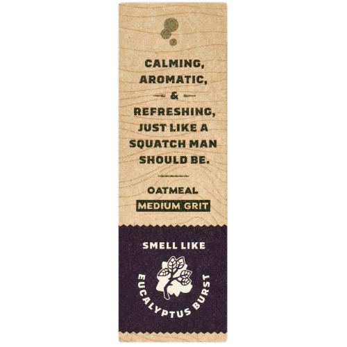 Dr. Squatch® Oatmeal Medium Grit Eucalyptus Soap Perspective: right