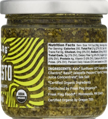 Freak Flag Organics Vegan Kale Pesto Sauce Perspective: right