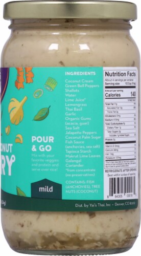 Yai's Thai® Mild Green Thai Coconut Curry Perspective: right
