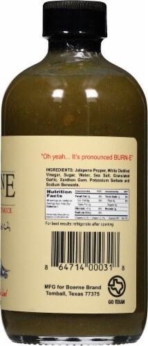 Boerne Brand Original Jalapeno Texas Style Hot Sauce Perspective: right