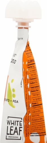 White Leaf Organic Biodynamic® Baby Food Carrot Sweet Potato & Pea Pouch Perspective: right