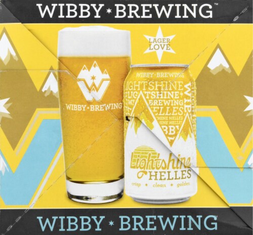 Wibby Brewing Lightshine Helles Lager Beer Perspective: right
