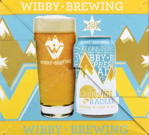 Wibby Brewing lightshine Radlar Lager Beer Perspective: right