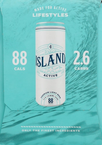 Island Active Premium Light Beer Perspective: right