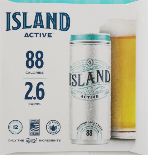 Island Active Premium Light Beer Perspective: right