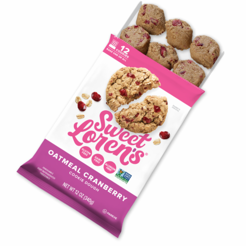 Sweet Loren's® Gluten Free Oatmeal Cranberry Cookie Dough Perspective: right