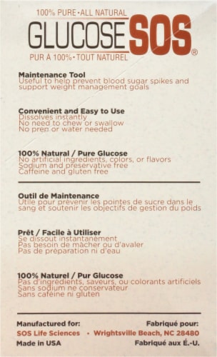 Advocate Glucose SOS® Apple Crisp Instant Dissolve Glucose Powder Perspective: right
