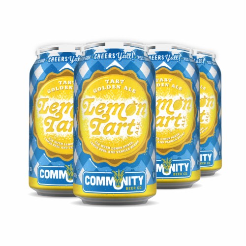 Community Beer Co. Seasonal Lemon Tart Ale Craft Beer Perspective: right