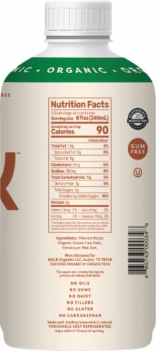 Malk Organic Original Oat Milk Perspective: right